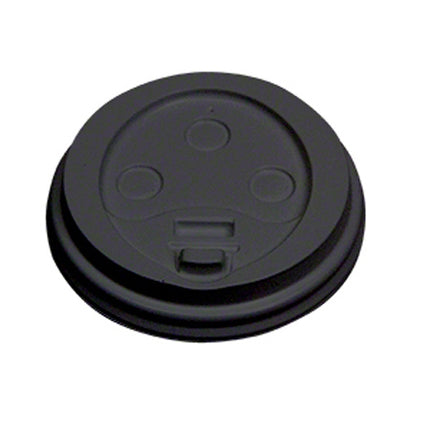 Black Dome Lid for 12-20 oz Cups - Empress (1000/case)