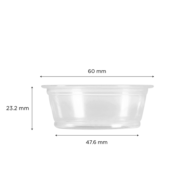 1.5 oz Souffle Cup Clear – Karat (2500/case)