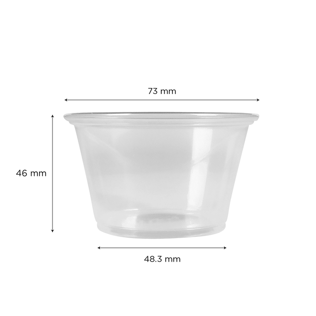 4 oz PET Souffle Cup Clear – Karat (2500/case)