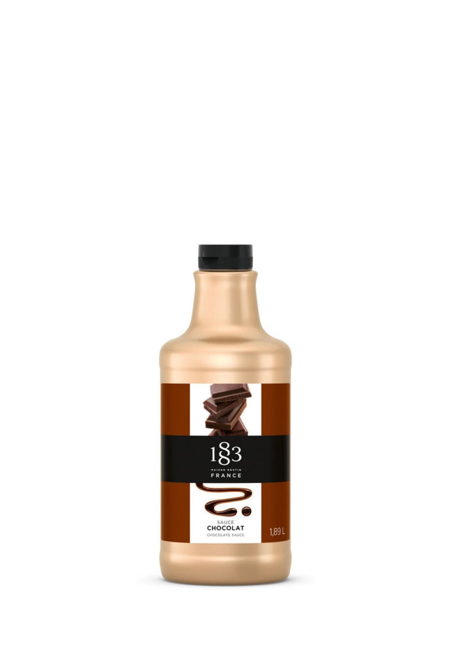 1883 Chocolate Sauce – Large 1.89L Bottle – Authentic French Dessert Sauce – Rich, Smooth Chocolate Flavor – Ideal for Cafes, Desserts, & Beverages