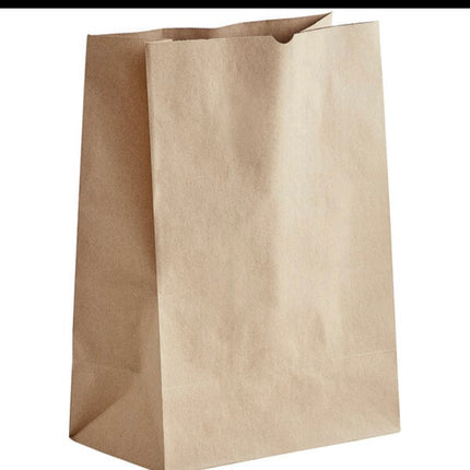 Take Out Bag 1/6 BBL Paper Bag 57 Kraft Bag 12x7x17 – Duro (500/case)
