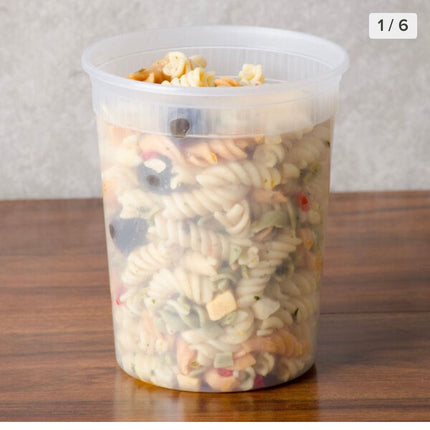 32 oz Plastic Injection Molded Deli Container & Lid - Karat (240/case)