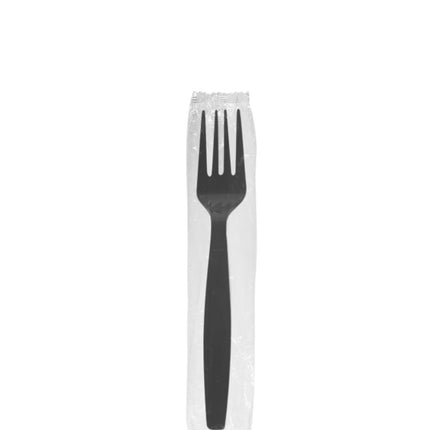 Individually Wrapped Heavy Weight Fork - Black - Empress (1000/case)