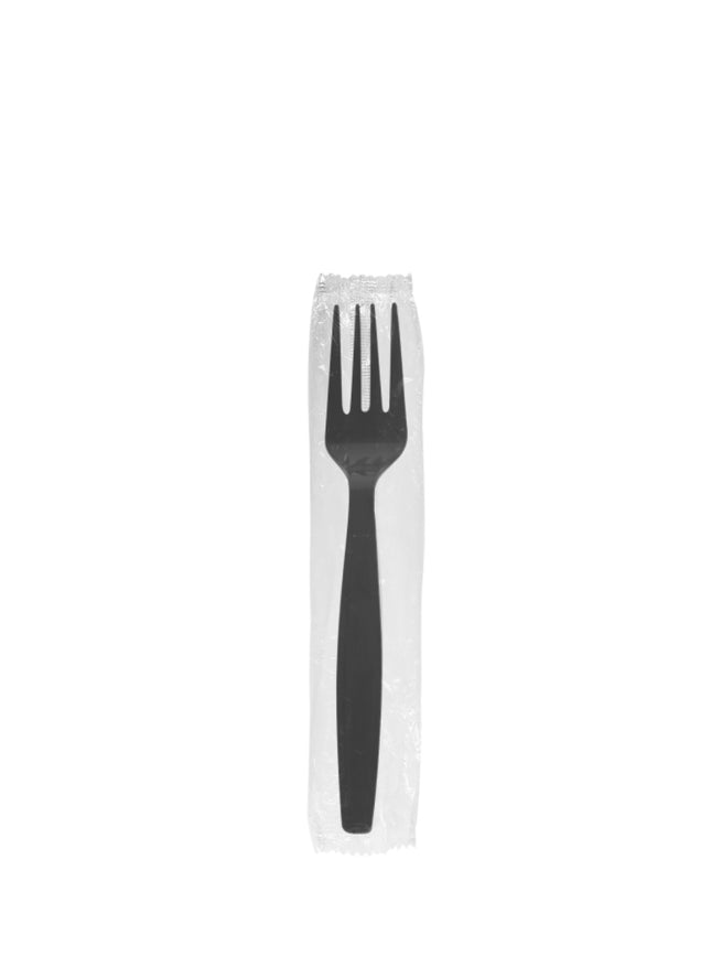 Individually Wrapped Heavy Weight Fork - Black - Empress (1000/case)