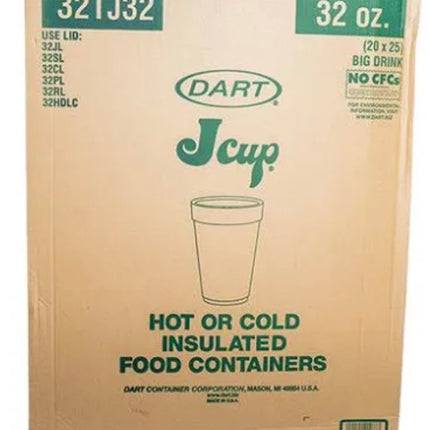 32 oz Dart Foam 32TJ32 Cup - Dart (500/case