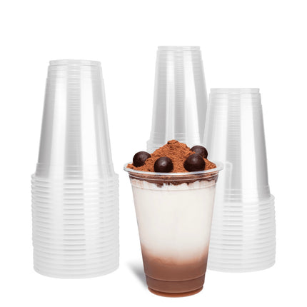 16 oz Plastic U-Rim Cold Cups (95 mm), PP 2000/cs