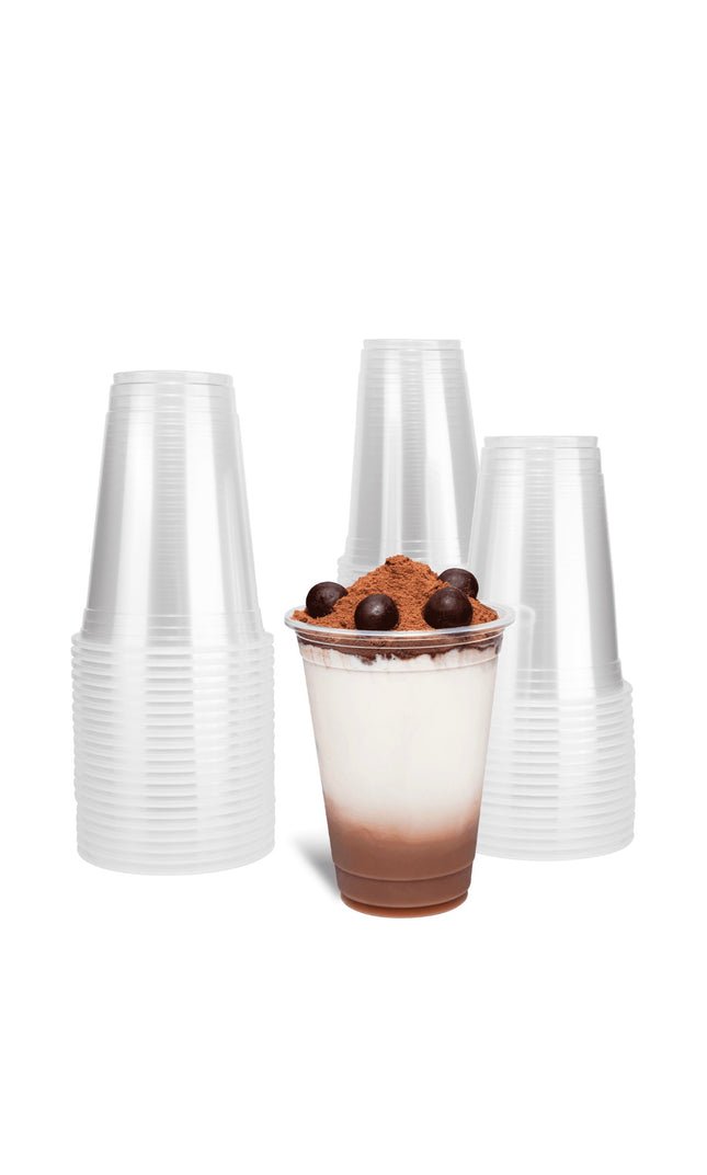 16 oz Plastic U-Rim Cold Cups (95 mm), PP 2000/cs