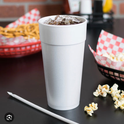Dart 24J16 24 oz. Cup Insulated White Foam Cup 500/cs