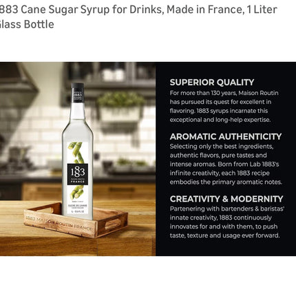 1883 Maison Routin French Syrup - Pure Cane Sugar