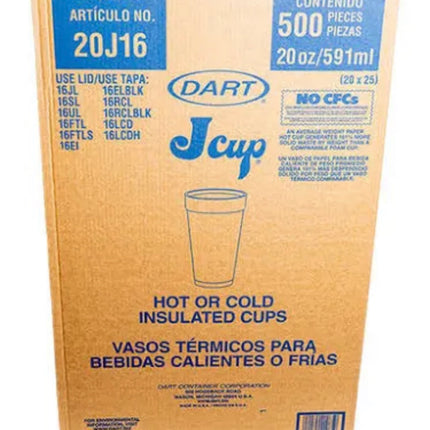 20 oz - 20j16 Foam  Cup - Dart (500/case)
