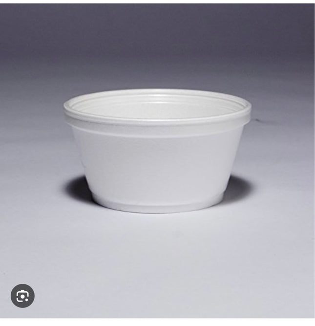 Dart 8SJ20 Foam Container - 8oz,White (Case of 1000)