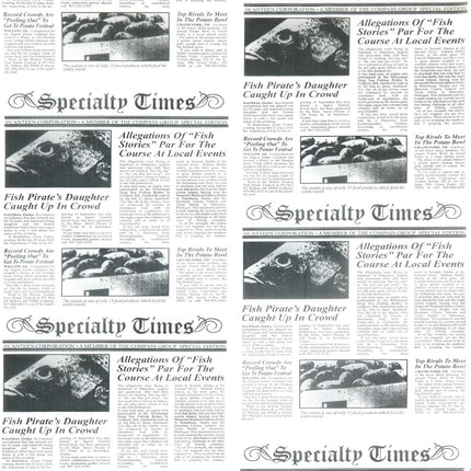 12" x 12" Newspaper Print Deli Paper - Handy Wacks (6000/case)