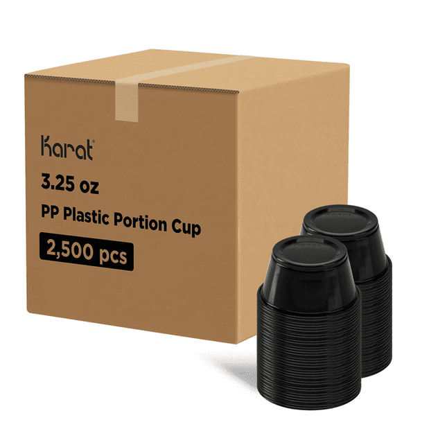 3.25 oz Souffle Cup Blk - Karat (2500/case)
