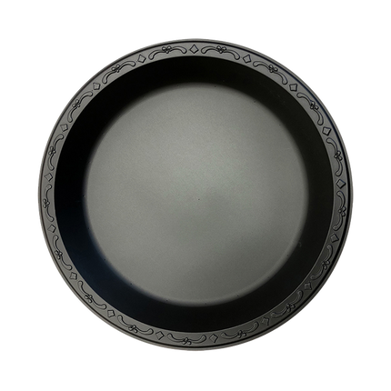 9" Plate One Comp Blk - Ecopax (400/case)