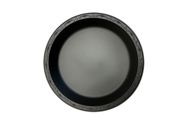 9" Plate One Comp Blk - Ecopax (400/case)