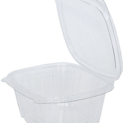 16 oz Clear Hinged Deli Container - (200/case)