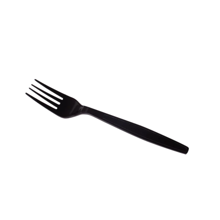 Fork  Ind Wrapped Med Weight Fork Blk image 1