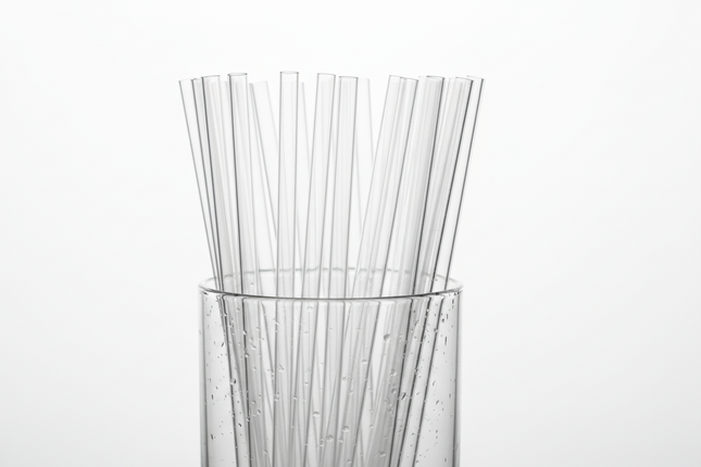 7.75" Clear Wrapped Straws – 12,000 per Case