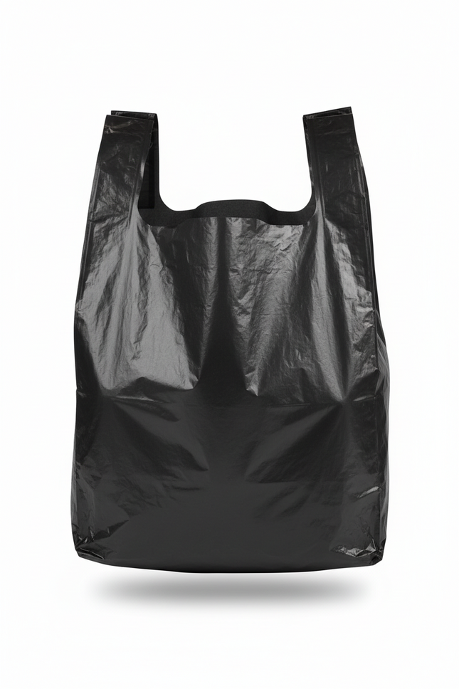 Black Thank You Bag Thick 15 Mic – EXP (1000/case)
