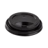 8 oz Paper Coffee Cup Lids | 80 mm | PP | Black - C-KDL508B-PP - 1000/cs