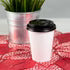 8 oz Paper Coffee Cup Lids | 80 mm | PP | Black - C-KDL508B-PP - 1000/cs
