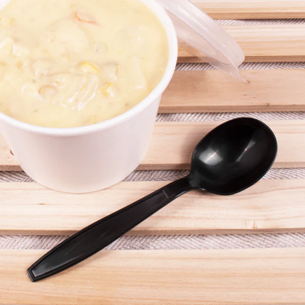 Karat  Soup Spoon HW Wrapped Blk image 0