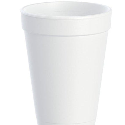 14 oz White Foam Cup 14j16 - Dart (1000/case)