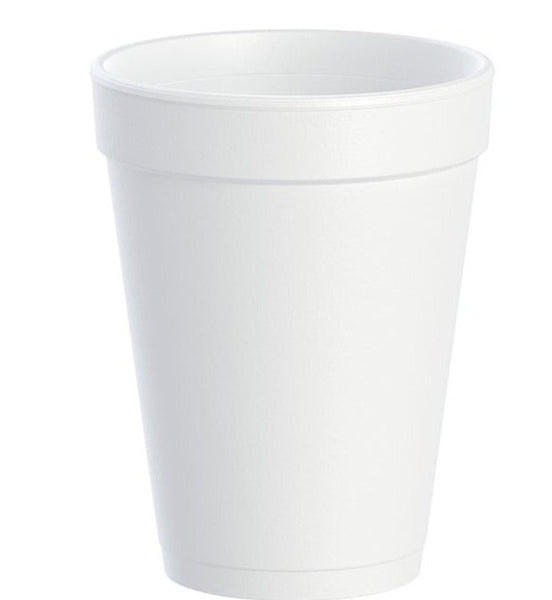 14 oz White Foam Cup 14j16 - Dart (1000/case)