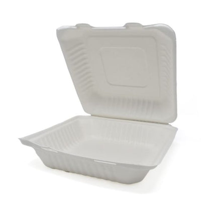9x9 Bagasse 1 Compartment Container - Ecosystems (200/case)