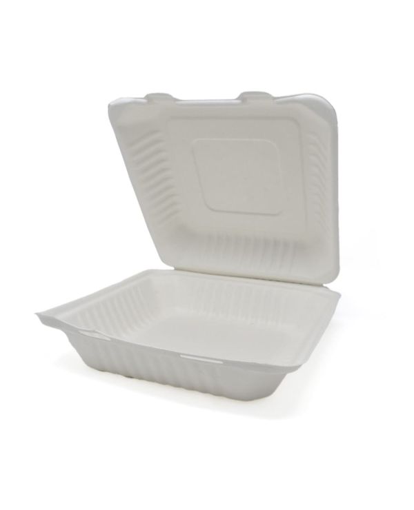 9x9 Bagasse 1 Compartment Container - Ecosystems (200/case)