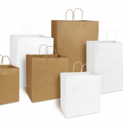 13x7x17 Senior Paper Shopping Bag White – Kari-Out