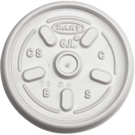Dart  6 oz Vented Lid White image 1