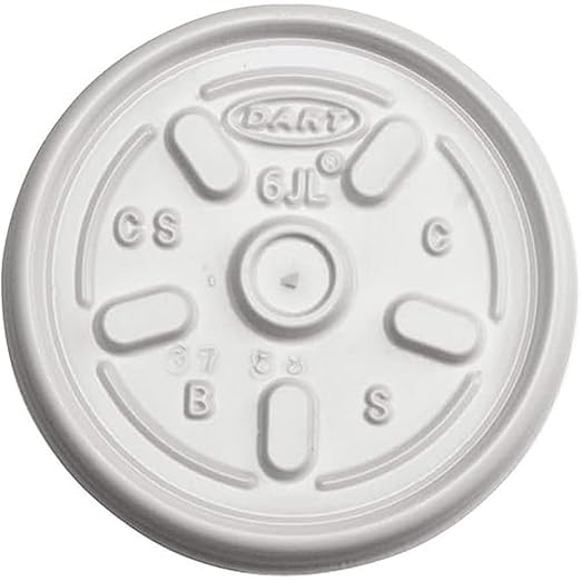 Dart  6 oz Vented Lid White image 1