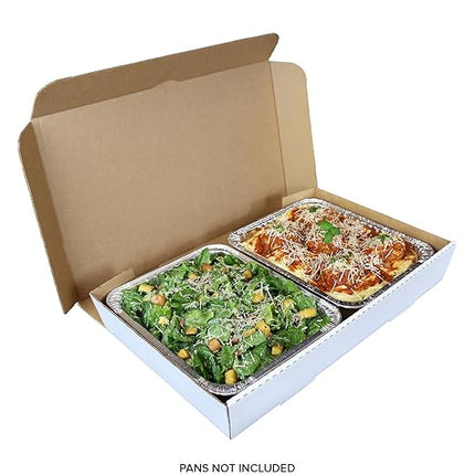 Deep Box  21" x 13" x 4" Deep Full Pan Corrugated Catering Box image 0