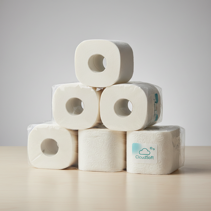 2 Ply Premium Toilet Paper Virgin Bath House 2-Ply Tissue 4" X 3.25" White - Express (96/case)