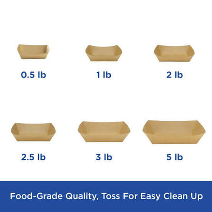 Karat - FP-FT200K - Food Tray, 2 lb_Kraft (1000pcs/ctn)