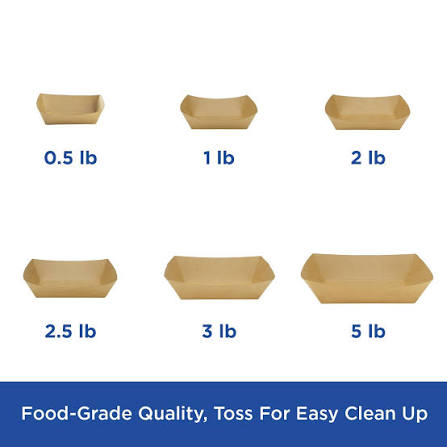 Karat - FP-FT200K - Food Tray, 2 lb_Kraft (1000pcs/ctn)