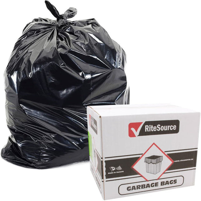 35x50 Extra Strong Garbage Bags Black - RiteSource (100/case)
