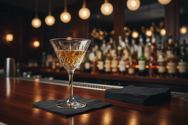 same picture but put napkin under drink